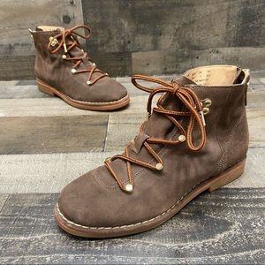 Hush Puppies Womens Brown Leather ankle boots size 9 M